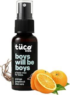 Tuco® Kids Natural Magic Mist for boys | Body Spray | Gentle & Safe Perfume for Kids and Baby | Long Lasting with Mild & Delicate Fragrance | Papaya, Grapefruit & Vetiver Extract | 50ml