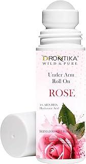 Drontika Wild & Pure Damask Rose Anti-Perspirant Deodorant Roll-On | 48-Hour Active Sweat Protection | Alcohol-Free | Unisex | 50ml