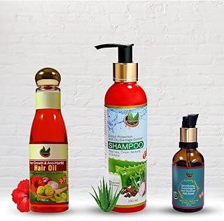 NatureNova Herbals Color Protect Shampoo (200 ml), Hair Serum (50 ml) & Hair Oil (100 ml) Combo Pack of 3 (NNHCB-SP8)