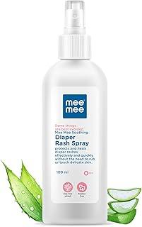 Mee Mee Natural Baby Diaper Rash Spray | 100ml, Fast-Acting Relief, Hypoallergenic & Safe for Delicate Skin | Touch-Free Hygienic Care, Instant Comfort
