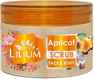 Lilium Apricot Face & Body Scrub, 250g, To Exfoliate Dead Skin Cells