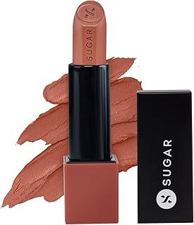 SUGAR Cosmetics Glide Peptide Serum Lipstick with Hyaluronic Acid & Vitamin E | Velvet Matte Finish | Long Lasting & Pigmented | 1 Swipe Full Coverage | 4.2gm - 01 Santorini Sunset