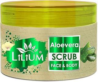 Lilium Aloe-Vera Face & Body Scrub, 250gm, For Anti-Aging & Anti-Bacterial