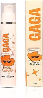 GAGA INDIA Shady Business SPF 50 PA++++ Matte Sunscreen | Oil-Free, Primer-Like Texture | Zinc Oxide + Antioxidants | Sweat-Proof, Anti-Pollution Barrier, No White Cast | For Oily & Acne-Prone Skin | 50ml