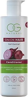 OG BEAUTY NATURAL Onion Hair Fall Control Conditioner | Infused with Onion Extract | Strengthens Hair | For All Hair Types | 250 GM