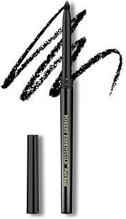 Forest Essentials Gulaab Khaas Natural Kajal Charcoal Black | Made using a traditional method with Pure Ghee & Castor Oil | Intense Cooling Pigment | For Daily Use