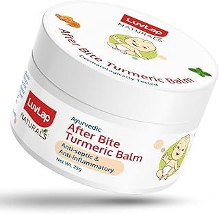 LuvLap Naturals After Bite Turmeric Balm with Pudina, Gives relief from Rashes, Mosquito & insect Bites, 100% Ayurvedic, Antiseptic & Anti-inflammatory, Dermatologically Tested, 25g