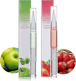 ZAUKY BEST 2PCS Cuticle Oil Pens for Nail Care,Cuticle Revitalizer Oil Pen with Soft Brush,Cuticle Oil - MULTICOLOR