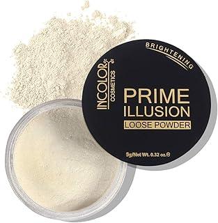 INCOLOR Prime Illusion Loose Powder, Long Lasting, Light Weight, Matte Finish, Oil Free, Protect Skin From Sun For Girl and Women, 9 Gram (MORNING LIGHT)