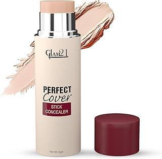 Glam21 Perfect cover stick concealer| Waterproof Concealer With Full Coverage |Easily Blendable Concealer | CreamyTexture | Matte Finish | Weightless and breathable Formula | Long Lasting| Sun Sand| 6gm