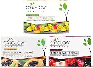 OxyGlow Herbals Mango, Papaya, and Fruit Bleach Cream Set for Rejuvenated, Refreshed, Brighter Skin