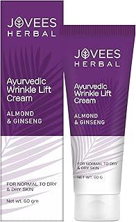 Jovees Herbal Almond & Ginseng Wrinkle Lift Face Cream | Anti-Wrinkle & Anti-Ageing Face Cream | All Skin Types | Paraben & Alcohol Free | 60gm