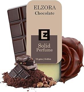 ELZORA Chocolate Solid Perfume, 12 gms, Dark Chocolate Fragrance