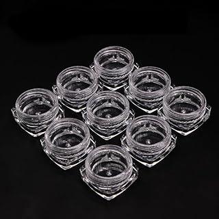 FBLXE 12pcs 5grams PS Acrylic Transparent with Clear Cap Cosmetics Shan Container for Creams,Lip Balm, Body Butter, Essential oil, Costemic, Makeup Use