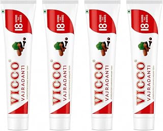 Vicco Vajradanti Paste I Ayurvedic Toothpaste with 18 Herbs & Barks I Strengthens Teeth & Gums I Fights Plaque, Tartar & S
