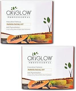 OxyGlow Herbals Papaya Facial Kit|Tanned and Pigmented skin|Clear Pores|Remove Impurities|Natural Shine|260Gram(Pack of 2)