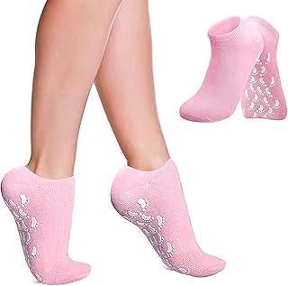 Radhav Mart Gel Moisturizing Gloves and Socks, for Dry Hand Foot, Cracked Heels, Calluses, Cuticles, Rough Skin, and Enhances Your Favorite Lotions and Creams | 1 pair