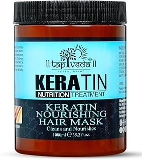 Tapveda Keratin Treatment Fresh Hair Spa Mask For All Types Of Hair | Deep Nourish, Dry And Frizzy Hair | Color Damage Hair Repair & Growth With Keratin | Professional Care 1000 Millilitre