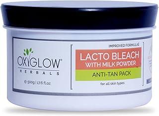 OXYGLOW HERBALS Golden Glow Lacto Bleach cream with Milk and Honey Anti-Tan Pack for all types skin White, 500 g (Pack of 1) | for men | for women | Instant Bleach face cream