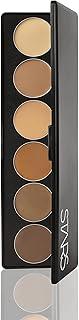 STARS COSMETICS Derma Color Palette Cream Foundation Matte Finish Long lasting Full coverage transferproof Suitable All Skin Types Waterproof Face Makeup Foundation For girls women (Multi Color) 24g