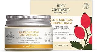 Juicy Chemistry All-in-one Repair Balm, 25 g | For Pregnancy and Postpartum Stretch Mark Prevention and Care | Soothes Baby Diaper Rash | Nipple Care Cream | Safe for Breastfeeding