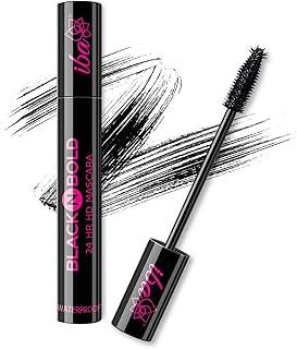 Iba Black N Bold 24 Hr Hd Mascara, Black, 8 ml | Waterproof, Lengthening, Curling, Volumising | 100% Vegan & Cruelty Free