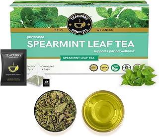 TEACURRY Spearmint Tea Bag - Helps With Hormonal Imbalance, Facial Hair, And Pcos | Spearmint Leaves (30 Tea Bags - 1 Month Pack), 60 Grams