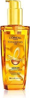 L'Oreal Paris Serum, Protection and Shine, For Dry, Flyaway & Frizzy Hair, With 6 Rare Flower Oils, Extraordinary Oil, 100ml