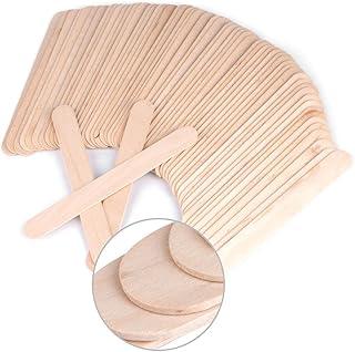 Nyamah Sales Wooden Face Pack Mixing Spatulas Facial Mask Applicator Cosmetic Spatula and Hair Removal Waxing Spatula Makeup Beauty Tool Random Color (Pack of 20)