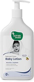 Mother Sparsh Natural Care Baby Body Lotion-400ml | Baby Lotion For All Skin Types | With Organic Shea Butter, Coconut Oil & Avocado | Suitable for Newborn Sensitive Skin