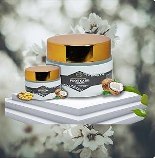 FOOT CARE CREAM (Natural & Ayurvedic) for Dry Cracked Heels Feet Knees Elbows Hands, Foot Dead Skin Cuticle Callus Remover Toenail Softener - Glycrine, Bee wax, vit E & Natural Ingredient (50GM PACK)