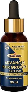 Khadi India Hair Growth Serum | with Redensyl, Anagain, Procapil & Capilia Longa For Hair Fall Control | For Men & Women | 30ml