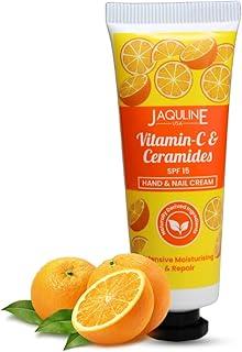 Jaquline USA Vit-C & Ceramides Hand cream- Nourishes hand, makes hand soft & supple, prevents dryness and hydrates skin-30g