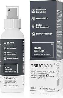 Treatroot Hair Growth Serum Concentrate With 4% Anagain, 3% Procapil, 1% Redensyl, Rosemary Extract, Caffeine & Tri-Peptide For Men & Women (60ml)