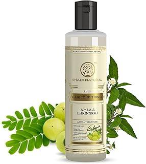 Khadi Natural Amla and Bhringraj Hair Conditioner 210ml, Anti-Hair Fall, Nourishing for Healthy Hair, Paraben and Silicone-Free, Suitable for All Hair Types, 710 millilitre (Pack of 1)