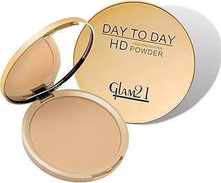 Glam21 HD Pan Cake Compact Powder, 3-in-1 Foundation,Compact, & Concealer for Long-lasting Dazzling Look | Weightless Natural Glow for Daily Use | Soft Matte Finish | 12gm, A3