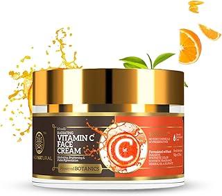 Khadi Natural Vitamin C Face Cream for Reducing Dark Spots |Protect dull and aging skin| Powered Botanics | Suitable for All Skin Types | 50gm