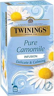 Twinings Chamomile Tea, 25 Teabags, Herbal Infusion Tea, Subtle and Flowery, Light and Gentle Taste, Good Sleep, Stress Relief, Relax - 0.03 Kg