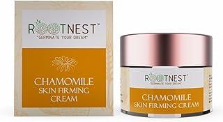 Rootnest Chamomile Anti-Aging Face Cream | Reduces Wrinkles & Fine Lines | Ayurvedic & Natural Skin Firming | With Aloe & Olive Oil (30 Gm)