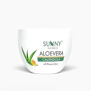 Sunny Herbals Aloevera Calendula Cream | Helps with Dry Skin | Reduces Hyperpigmentation | Fades Melasma | Soothes Skin Issues | Deeply Hydrates | With Aloe Vera & Calendula| Natural Nourishment, 500 gm