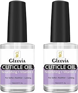 Gleevia Cuticle Oil, 2Pcs Nail Cuticle Revitalizing Oil, Nail Cuticle Care Oil, Nourish and Moisturize Nails & Cuticles, Soothing and Strengthens Nails, 15ml/each
