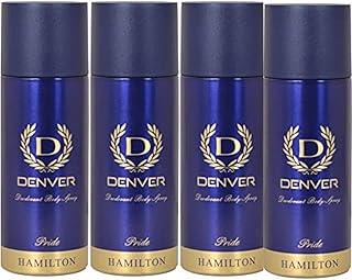 DENVER Pride Deo - 165ML Each (Pack of 4)| Long Lasting Deodorant Spray For Men