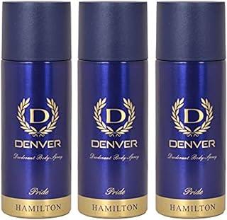 Denver Pride Deodorant 150 ML Each, Pack of 3 | Long Lasting Deodorant Body Spray For Men
