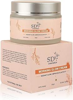 SDF COSMETICS Morning Glow Cream – 100% Herbal Face Moisturizer for Radiant Skin & Improved Elasticity – 50gm – All Skin Types