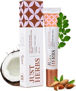 Just Herbs 3 in 1 Pore-Refining,Minimizer Mattifying & Hydrating Primer for Face Makeup Normal Oily,Dry and Combination Sk