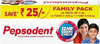 Pepsodent Germicheck Anti cavity Toothpaste | 12 HR protection from cavity germs | Mint flavour||Family Pack_500G (200g+200g+100g)