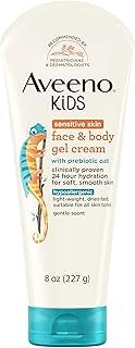 Aveeno Baby Sensitive Skin Face & Body Gel Cream For Kids, 227G