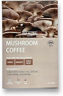 Namhya Mushroom Coffee Powder with Lion's Mane & Cordyceps Mushroom (100g) I Energizing, Decaffeinated & Healthy Coffee I Boosts Immunity, Regulates Bloog Sugar & Enhances Stamina