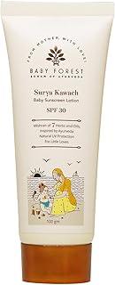 Baby Forest Surya Kawach Baby Sunscreen Lotion | Kids Sunscreen with SPF 30 | Paraben Free | Kids Sunscreen Lotion for Summer | Ideal for 1-8 yrs | 100 gm