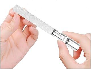 INSIME Stainless Steel Nail filer and buffer | Nail shaper for women Sharp Fingernails | Heavy Duty Reusable Nail File Manicure Pedicure Toenails Nails filer for Natural Nails